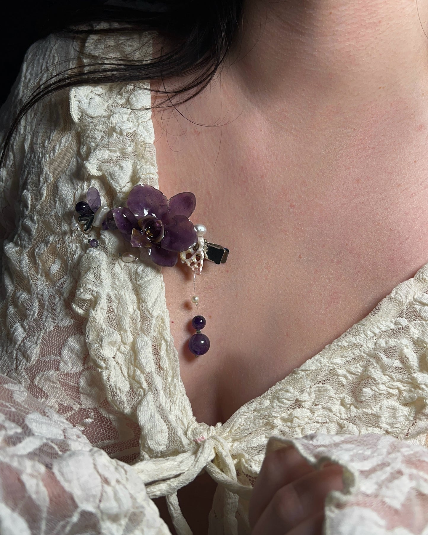 Soak me in Purple - Hair Pin